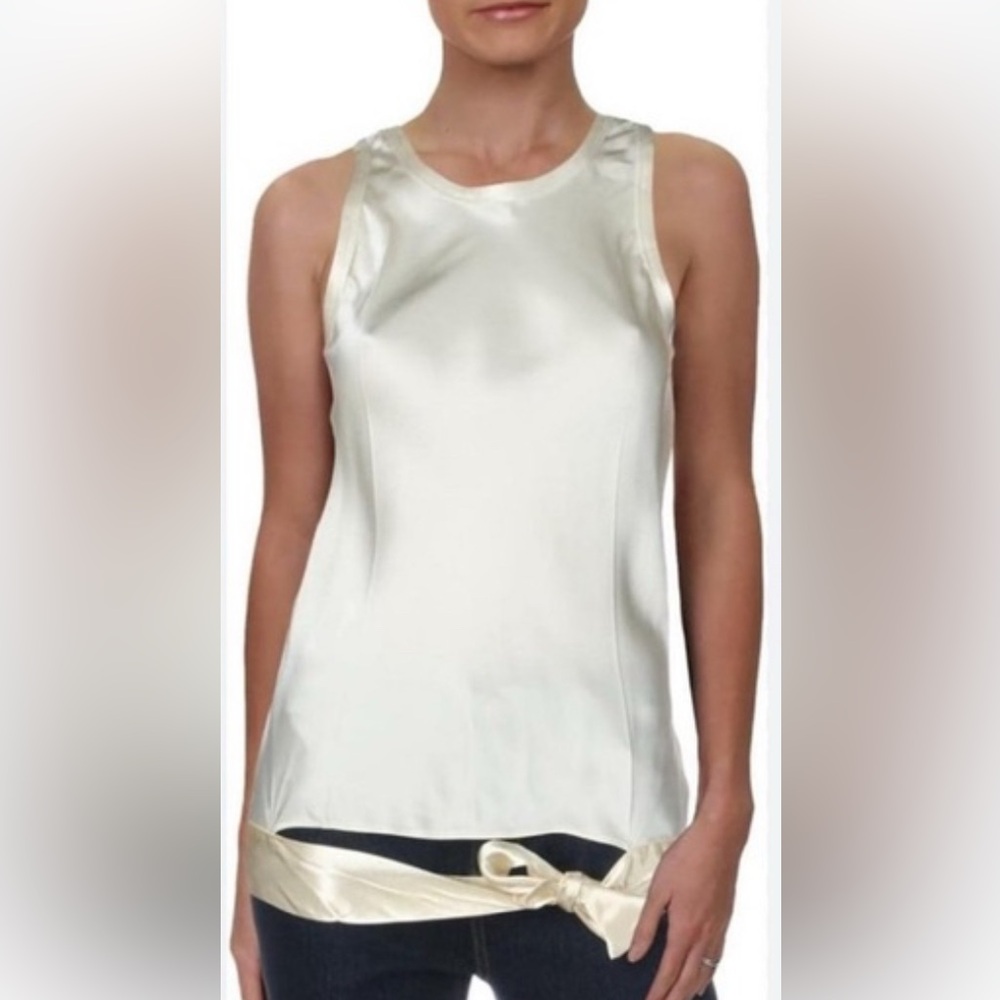 Helmut Lang Hem Drape Tank Top Blouse S